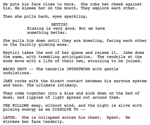 - Lo script della scena di sesso censurata, ma che forse vedremo nel DVD (da io9.com)